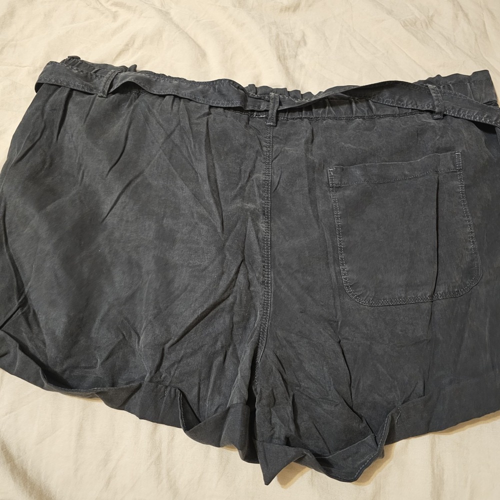 NWT Aerie Lyocell Pull On Shorts Women's Large Comfy Elastic Waist Gray - Picture 5 of 5